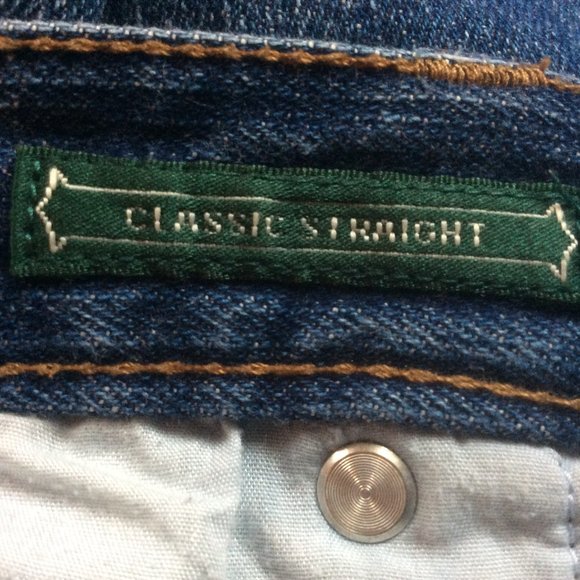 Lauren Jeans Co. Ralph Lauren Classic Straight Leg Mid-Rise Denim Jeans Size 4 - Picture 3 of 5